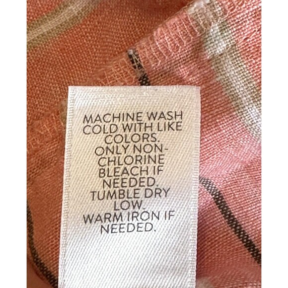 J. jill Love Linen Women Size S Striped Sleeveless Popover Collared Top Timeless - Picture 8 of 9